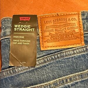 Levi's Classic Blue Wedgie Straight Jeans